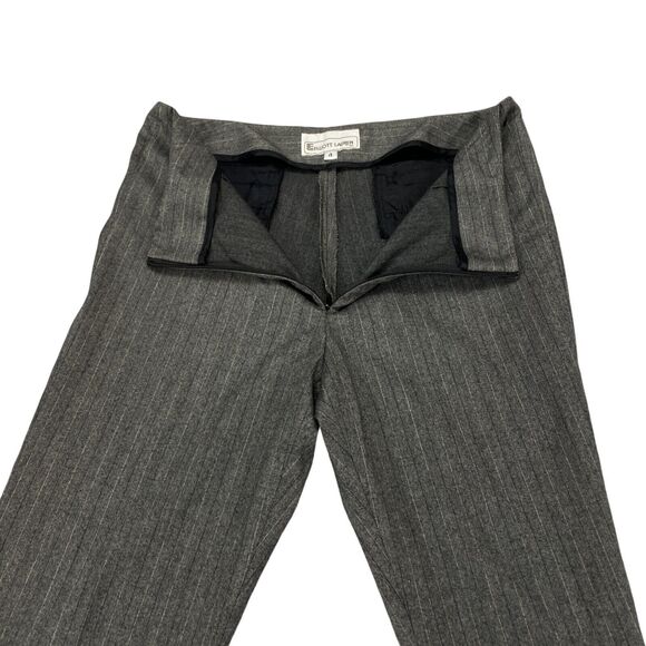 Elliott Lauren Trouser Pants Womens Size 4 Gray Pinstriped Bootcut Leg - Picture 12 of 16